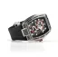 Stříbrné pánské hodinky Nsquare s gumovým páskem Dragon Overloed Silver / Black 44MM Automatic