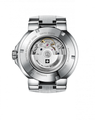 Strieborné pánske hodinky Swiss Military Hanowa s oceľovým pásikom SMA34086.02 43MM Automatic