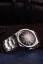 Strieborné pánske hodinky Nivada Grenchen s ocelovým opaskom F77 Brown Smoked With Date 69002A77 37MM Automatic
