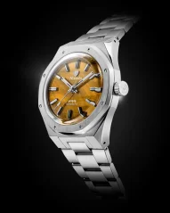 Reloj Nivada Grenchen plata de caballero con correa de acero F77 MARK I 68032A77 37MM Automatic