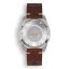 Miesten hopeinen Squale -kello nahkarannekkeella 1521 Onda Leather - Silver 42MM Automatic