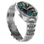 Zilverkleurig herenhorloge van Circula Watches met stalen riem band AquaSport GMT - Blue 40MM Automatic