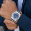Strieborné pánske hodinky NYI Watches s oceľovým pásikom Nassau - Silver 41MM