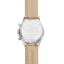 Relógio Praesidus prata para homens com pulseira de couro PAC-76 Sand Leather 38MM