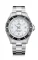 Men's silver Delma Watch with steel strap Santiago Silver / White 43MM Automatic