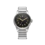 Relógio Praesidus prata para homem com bracelete em aço A-11 Type 44 Patina 38MM