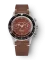 Montre Nivada Grenchen pour hommes en argent avec bracelet en cuir Broad Arrow Tropical dial 85007M14 38MM Manual
