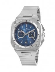 Stříbrné pánské hodinky Mondia s ocelovým páskem The Madison Forma - Silver / Blue 40MM Automatic