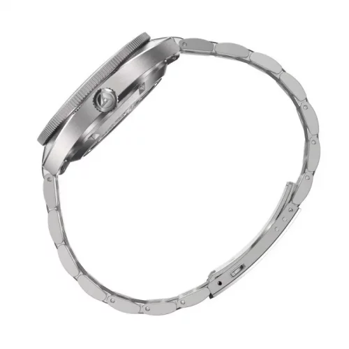 Men's silver Circula Watch with steel strap AquaSport II - Orange 40MM Automatic