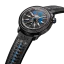 Crni muški sat Bomberg Watches s kožnim remenom AUTOMATIC SPARTAN BLUE 43MM Automatic
