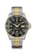 Stříbrné pánské hodinky Delma s ocelovým páskem Santiago Silver / Gold Black 43MM Automatic