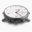 Zwart herenhorloge van Nordgreen met stalen riem Pioneer White Dial - Mesh / Gun Metal 42MM