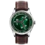 Relógio OLTO-8 prata com pulseira de couro ROTO Jade Green Dial Upgraded 39MM Automatic