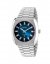 Men's silver Mondia watch with steel strap History - Silver / Blue 38 MM Automatic