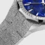 Montre Paul Rich pour homme en argent avec bracelet en acier Frosted Star Dust Lapis Nebula - Silver 45MM