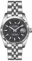 Stříbrné pánské hodinky Ocean X s ocelovým páskem NAVIGATOR NVS311- Silver Automatic 39MM