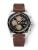 Strieborné pánske hodinky Nivada Grenchen s koženým opaskom Chronosport Mecaquartz 77001Q14 38MM