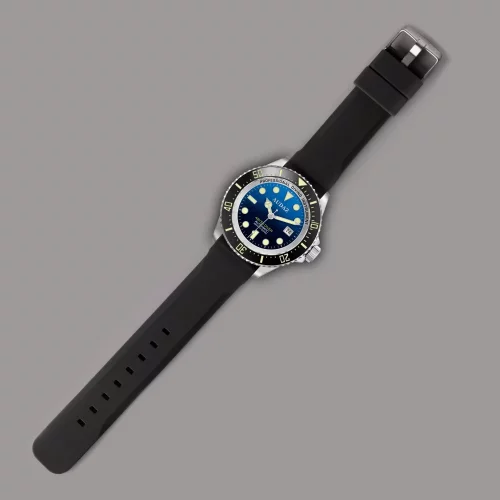 Zilverkleurig herenhorloge van Audaz Watches met stalen band Abyss Diver ADZ-3010-04 - Automatic 44MM