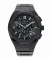 Černé pánské hodinky Paul Rich s ocelovým páskem Frosted Motorsport - Black / Blue 45MM Limited edition