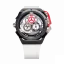 Men's Mazzucato black watch with rubber strap Rim Sport Black / White - 48MM Automatic