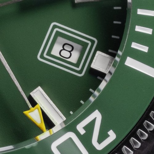 Muški srebrni sat Davosa s čeličnim remenom Argonautic BG - Silver/Green 43MM Automatic