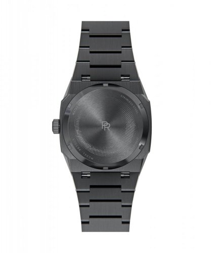 Relógio Paul Rich de homem preto com bracelete de aço Elements Black Moon 45MM