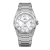 Stříbrné pánské hodinky Aisiondesign Watches s ocelovým páskem HANG GMT - White MOP 41MM Automatic
