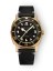 Reloj Nivada Grenchen Oro para hombre con correa de piel Depthmaster Bronze 14123A16 Black Leather 39MM Automatic