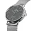 Srebrny zegarek męski Milus Watches z pasem stalowym LAB 01 Street Black 40MM Automatic
