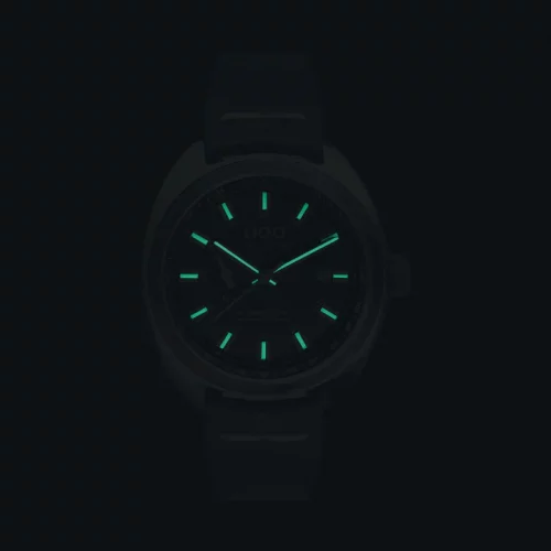 Relógio Out Of Order Watches prata para homens com pulseira de couro Torpedine Black 42MM Automatic
