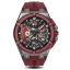 Stříbrné pánské hodinky Ralph Christian s gumovým páskem The Apex Chrono - Crimson Steel 46MM