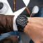 Černé pánské hodinky Paul Rich s ocelovým páskem Motorsport - Black Steel 45MM
