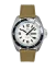Men's silver Momentum Watch with rubber strap Sea Quartz "Orca" Full Lume Sand Rubber 42MM