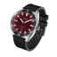 Montre Circula Watches pour homme de couleur argent avec bracelet en caoutchouc AquaSport II - Rot 40MM Automatic