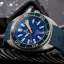 Montre Oceancrawler Watches pour homme en argent avec bracelet en acier Core Diver - Lapis Lazuli Edition 44MM