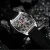 Men's silver CIGA Design watch with rubber strap Series Z Stainless Steel Black 41MM Automatic