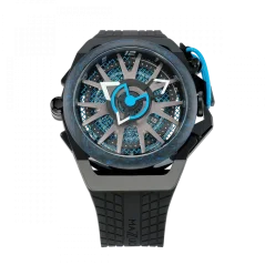 Herrenuhr Mazzucato in Schwarz mit Kautschukarmband RIM Monza Black / Blue - 48MM Automatic
