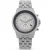 Herrenuhr aus Silber Louis XVI mit Stahlband Frosted Aramis - Silver 43MM