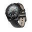 Men's black Fathers Watch with leather strap Horizon Evolution All Black 40MM Automatic