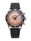 Reloj Nivada Grenchen Plata para hombre con correa de cuero Chronoking Mecaquartz Salamon Black Racing Leather 87043Q10 38MM