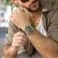 Zlaté pánské hodinky Ralph Christian s gumovým páskem The Vector Sport - Gilded Grove 47MM
