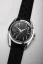 Men's silver Nivada Grenchen watch with leather strap Antarctic Spider 35011M40 35M
