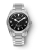 Stříbrné pánské hodinky Nivada Grenchen s ocelovým páskem Super Antarctic 3.6.9 Black No Vintage Effect 32039A20 38MM Automatic