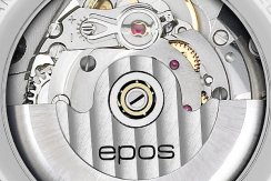 Relógio masculino Epos prata com pulseira de aço Passion 3401.132.20.15.30 43MM Automatic