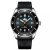 Zwart herenhorloge Phoibos Watches met een rubberen band Wave Master PY010CR - Automatic 42MM