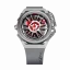 Strieborné pánske hodinky Mazzucato s gumovým pásikom Rim Sport Silver / Grey - 48MM Automatic