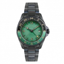 Reloj Out Of Order Watches Plata para hombre con correa de acero Trecento Green 40MM Automatic
