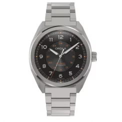 Stříbrné pánské hodinky Circula s ocelovým páskem ProTrail - Black 40MM Automatic