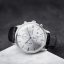 Men's silver Paul Rich watch with genuine leather strap