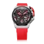 Černé pánské hodinky Mazzucato Watches s gumovým páskem RIM Gt Black / Red - 42MM Automatic